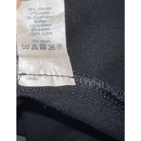 J. Crew Collection Women's Size 6 Petite Black Fit and Flare Eyelet Trim Dress - Picture 13 of 13